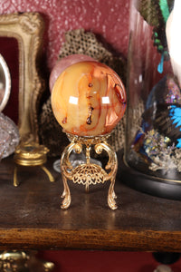 Imperfect Yellow-toned Carnelian Sphere