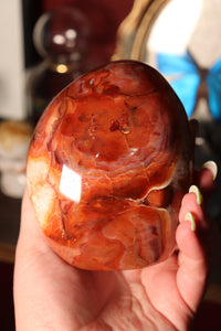 Charlie Carnelian Freeform with Quartz