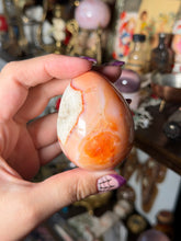 Load image into Gallery viewer, Peach Yogurt Carnelian x Quartz Egg