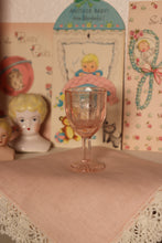 Load image into Gallery viewer, Vintage Pink Etched Chalice Sphere Display