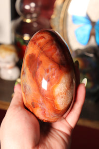 Charlie Carnelian Freeform with Quartz