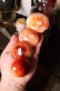 Peachy Carnelian Palmstones