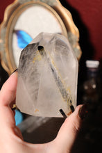 Load image into Gallery viewer, Protective Black Tourmaline in Quartz Tower