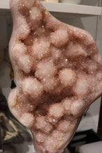 Load image into Gallery viewer, Statement Pastel Blush Pink Amethyst Freeform on Custom Stand