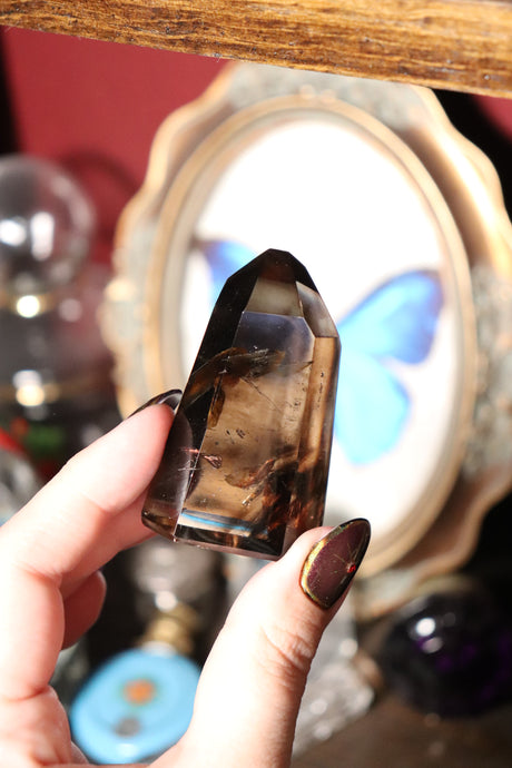 Gemmy Smokey Quartz Tower