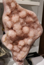 Load image into Gallery viewer, Statement Pastel Blush Pink Amethyst Freeform on Custom Stand