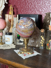 Load image into Gallery viewer, Large Pink &amp; Periwinkle Sea Jasper Sphere