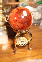 Load image into Gallery viewer, Creamy Banded Carnelian Sphere