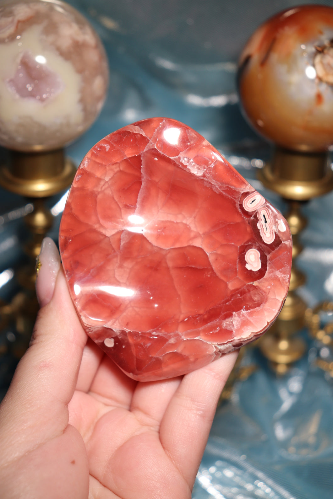 Gel Rhodochrosite Polished Collector’s Piece