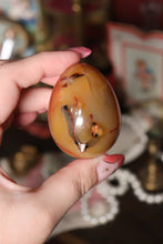 Load image into Gallery viewer, Funky Carnelian Egg with Dark Inclusions