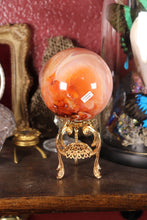 Load image into Gallery viewer, Peachy Carnelian Sphere with Natural Cave