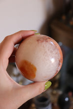 Load image into Gallery viewer, Large Quartzy Peach Carnelian Sphere