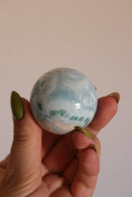 Load image into Gallery viewer, “Blue Lagoon” Larimar Sphere
