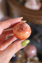Load image into Gallery viewer, Carnelian x Amethyst Sphere