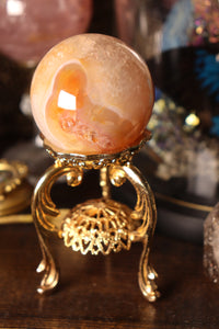 Quartzy Carnelian Sphere