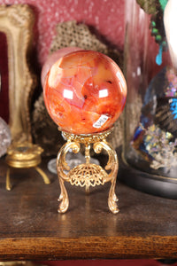 Chocolate Strawberry Carnelian Sphere