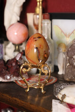 Load image into Gallery viewer, Funky Carnelian Egg with Dark Inclusions