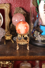 Load image into Gallery viewer, Peachy Banded Carnelian Sphere