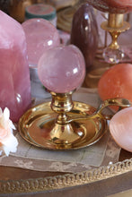 Load image into Gallery viewer, Vintage Brass Sphere Display with Handle
