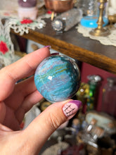 Load image into Gallery viewer, Vibrant Teal Trix Sea Jasper Sphere