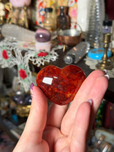 Load image into Gallery viewer, Sparkly Quartz x Carnelian Heart