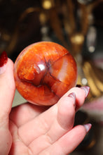 Load image into Gallery viewer, Funky Banded Carnelian Sphere