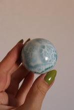 Load image into Gallery viewer, “Blue Lagoon” Larimar Sphere