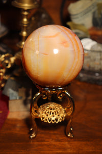 Custard Yellow Carnelian Sphere