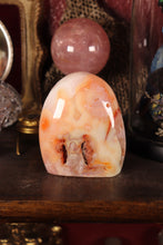 Load image into Gallery viewer, Peachy Carnelian with Quartz Freeform