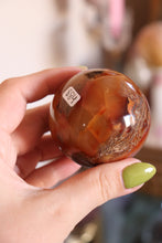 Load image into Gallery viewer, Pink Mossy Carnelian Sphere