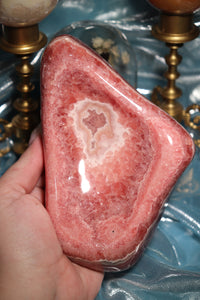 Glittery Polished Rhodochrosite Bowl