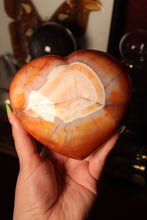 Load image into Gallery viewer, Large Banded Carnelian Heart