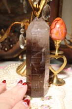 Load image into Gallery viewer, Semi-Polished Twin Termination Smokey Quartz Tower