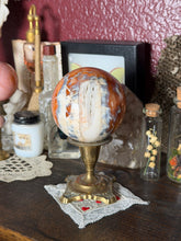 Load image into Gallery viewer, Peach Carnelian x Orca Agate x Quartz Sphere