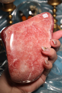 Glittery Polished Rhodochrosite Bowl