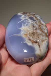 Dragon Egg Blue Chalcedony Freeform