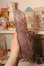 Load image into Gallery viewer, XL Lavender Rose Quartz Tower