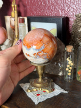 Load image into Gallery viewer, Peach Carnelian x Orca Agate x Quartz Sphere