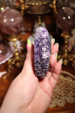 Load image into Gallery viewer, Juicy Purple Amethyst Stalactite Eye on Stand