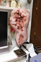 Load image into Gallery viewer, Statement Pink Amethyst “Figure 8” on Display Stand