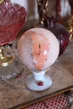 Load image into Gallery viewer, Large Quartzy Peach Carnelian Sphere
