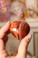 Load image into Gallery viewer, “Rainbow” Carnelian Heart