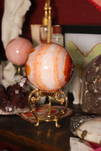 Load image into Gallery viewer, Peachy Carnelian x Quartz Sphere