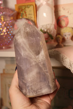 Load image into Gallery viewer, Large Lavender-Blue Rose Quartz Tower