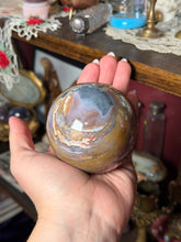 Load image into Gallery viewer, Large Pink &amp; Periwinkle Sea Jasper Sphere