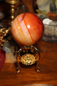 Custard Yellow Carnelian Sphere