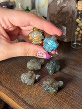 Load image into Gallery viewer, (1) Labradorite Turtle Carving
