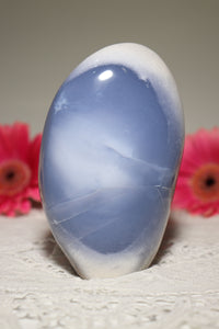 Unique Milky-White Blue Chalcedony Freeform