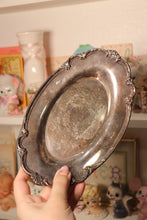 Load image into Gallery viewer, Ornate Silver-Toned Palmstone Tray