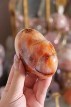 Load image into Gallery viewer, Large Carnelian Heart with Purple Tones &amp; Natural Caves